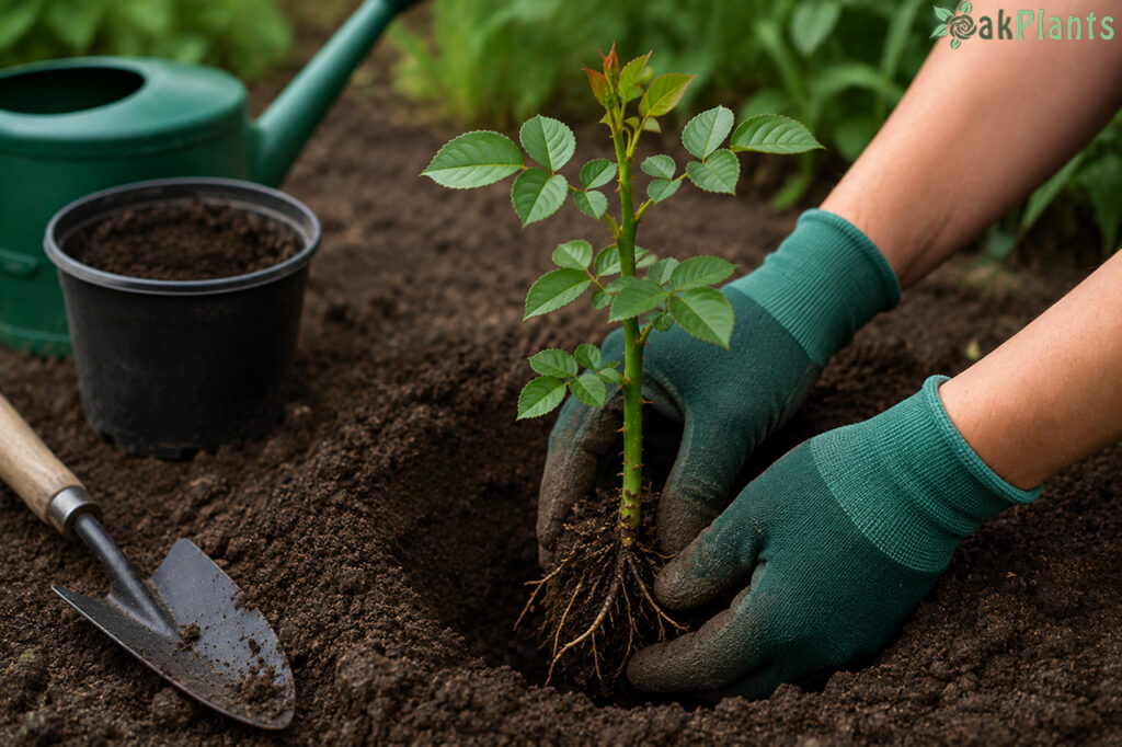 засаждане на вкоренена роза-oakplants.eu